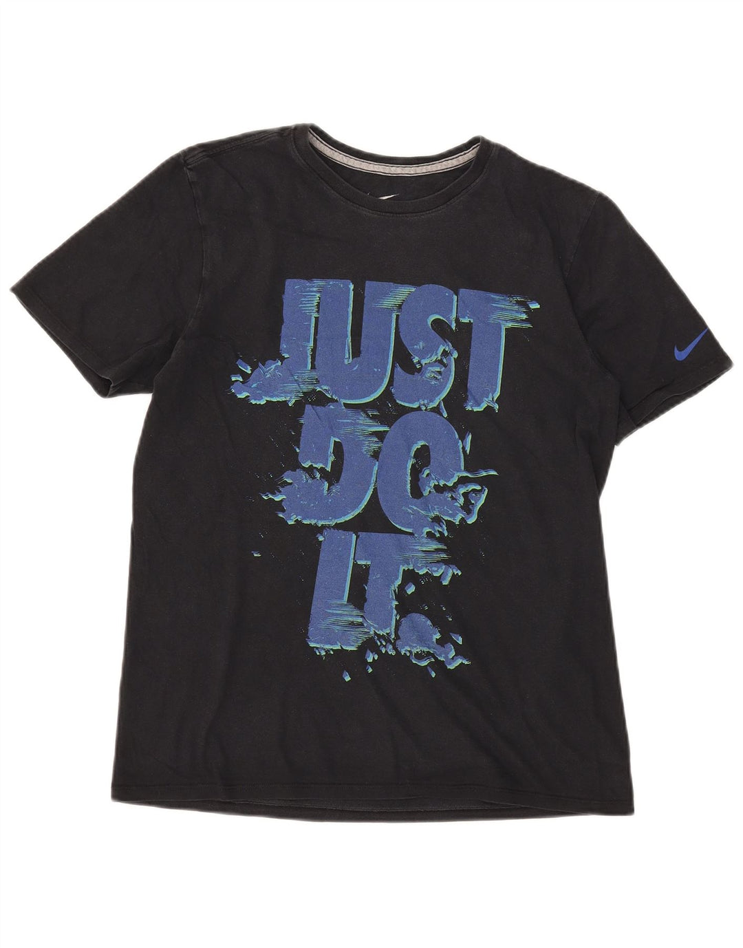 Nike Mens Athletic Cut Graphic T-Shirt Top Medium Black Cotton