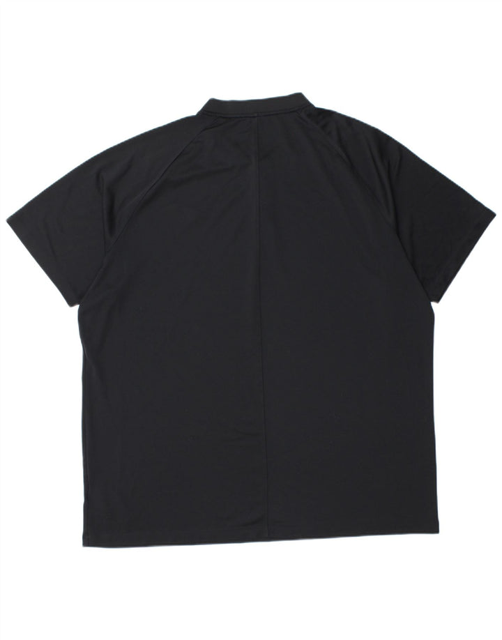 Nike Mens Dri Fit T-Shirt Top 2XL Black Polyester