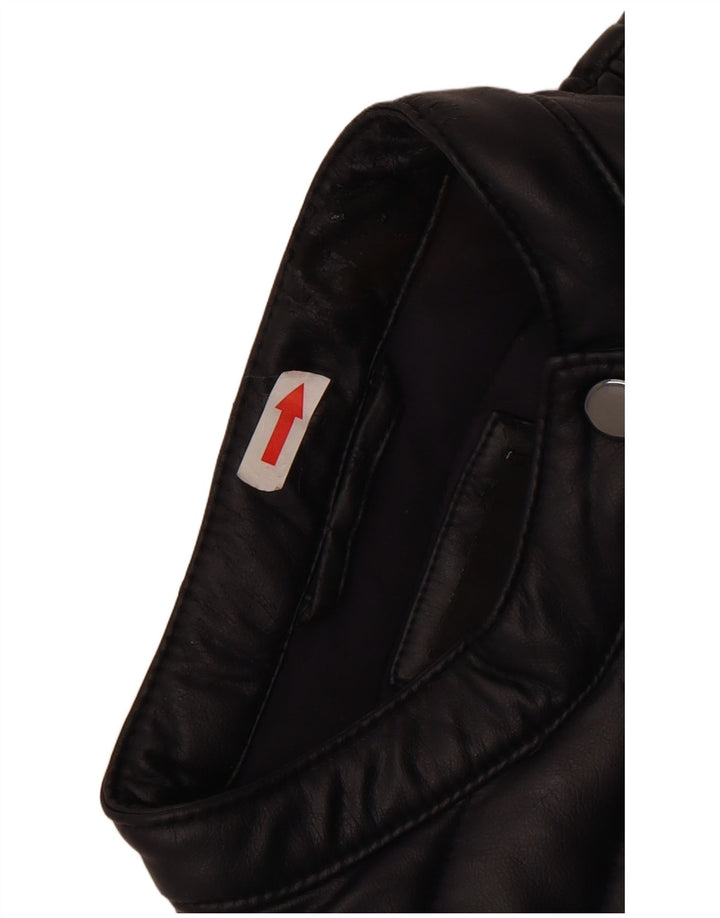 GUESS Womens Padded Jacket UK 14 Medium Navy Blue Polyurethane