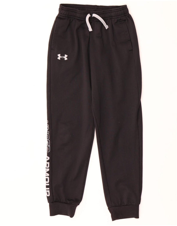 Under Armour Boys Tracksuit Trousers Joggers 9-10 Years Medium Black