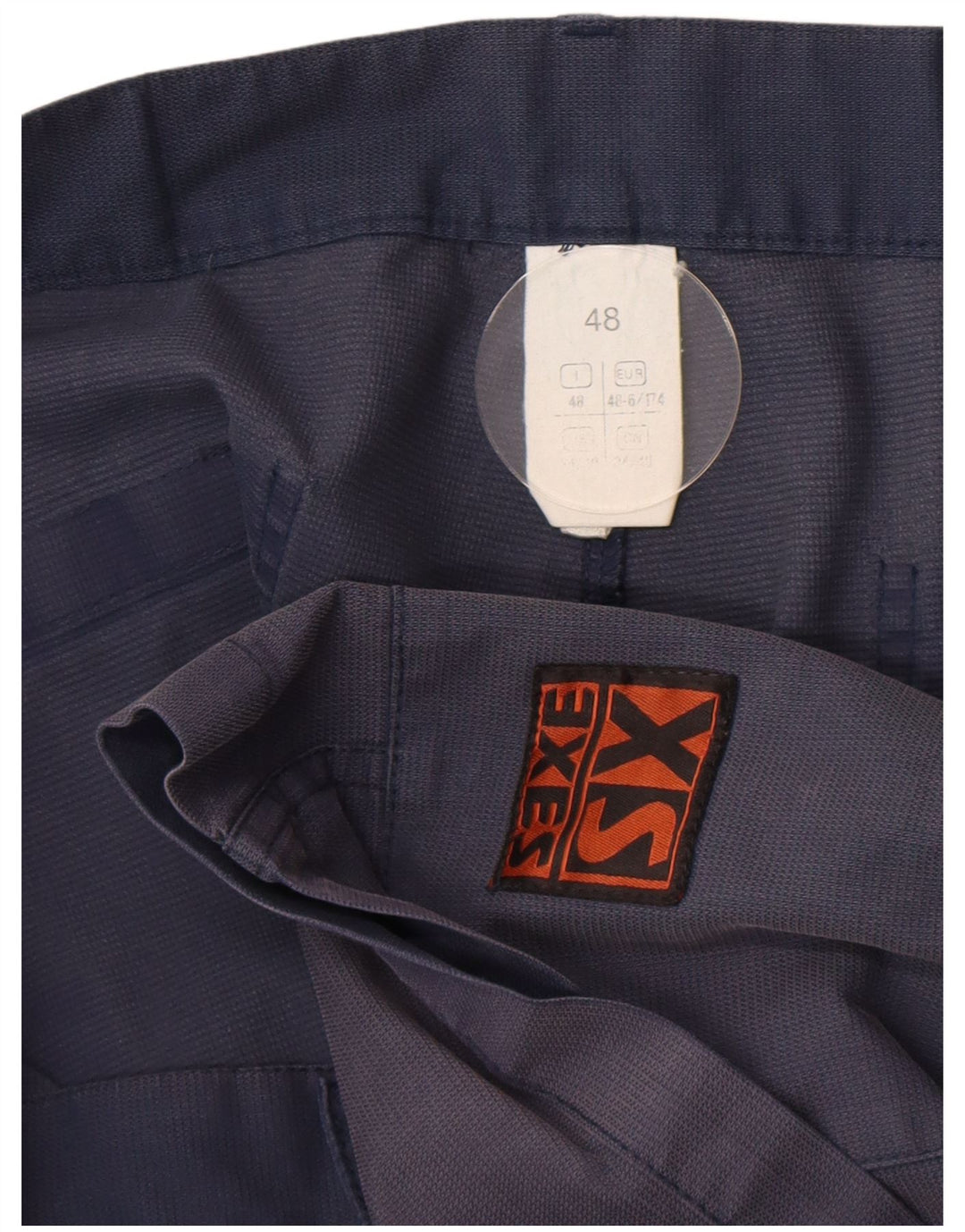 XS Exes Mens Cargo Shorts IT 48 Medium W38 Navy Blue