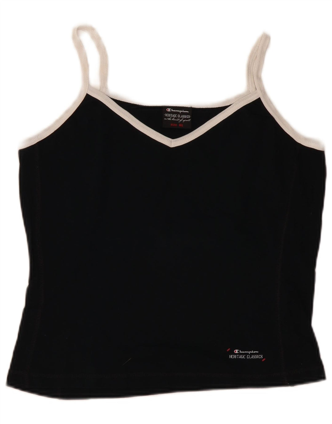 Champion Womens Heritage Classics Cami Top UK 18 XL Black Cotton