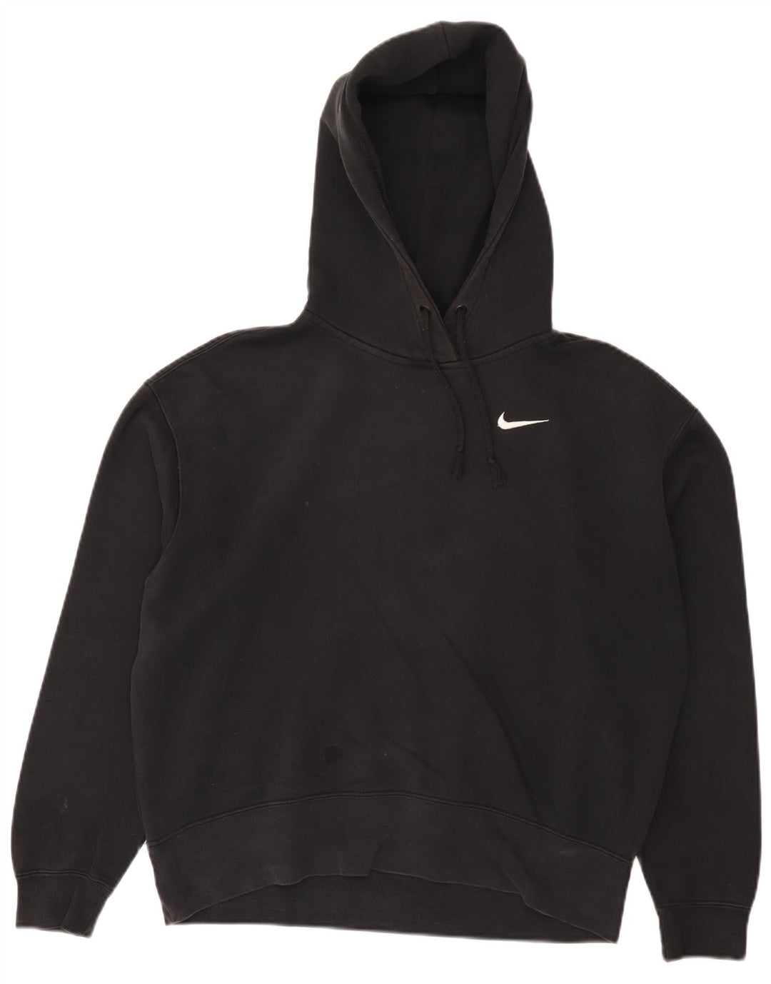 Nike Womens Hoodie Jumper Small Black Cotton