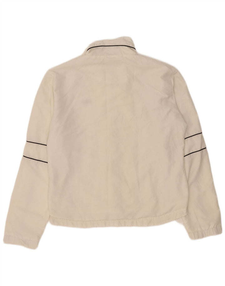 Fila Womens Tracksuit Top Jacket UK 16 Large White Polyester