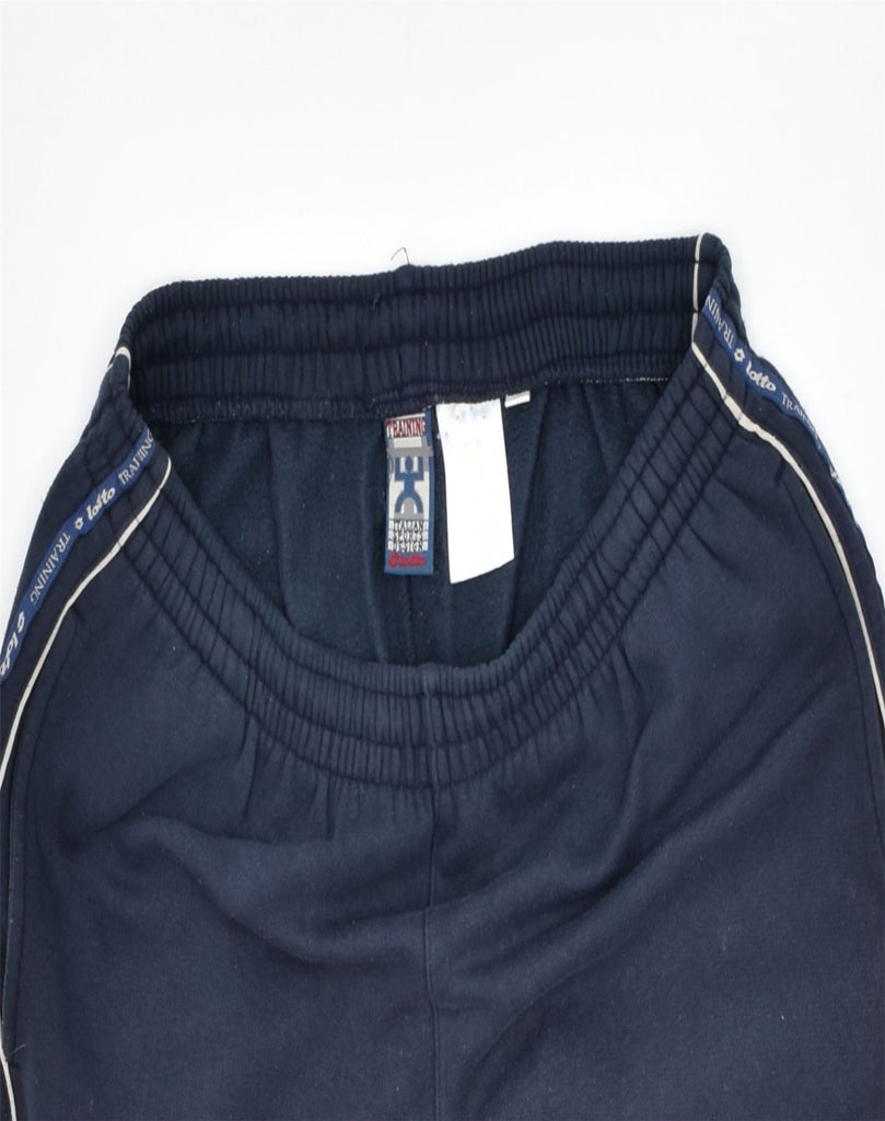 VINTAGE Mens Tracksuit Trousers UK 42/44 Large Navy Blue Cotton | Vintage | Thrift | Second-Hand | Used Clothing | Messina Hembry 