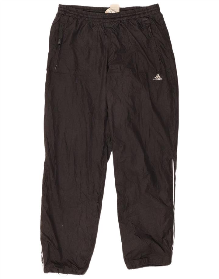 ADIDAS Mens Tracksuit Trousers Joggers Medium  Black Polyester