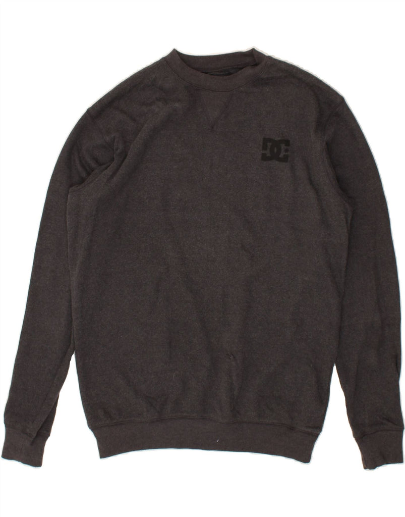 DC Mens Sweatshirt Jumper Medium Grey Cotton | Vintage DC | Thrift | Second-Hand DC | Used Clothing | Messina Hembry 