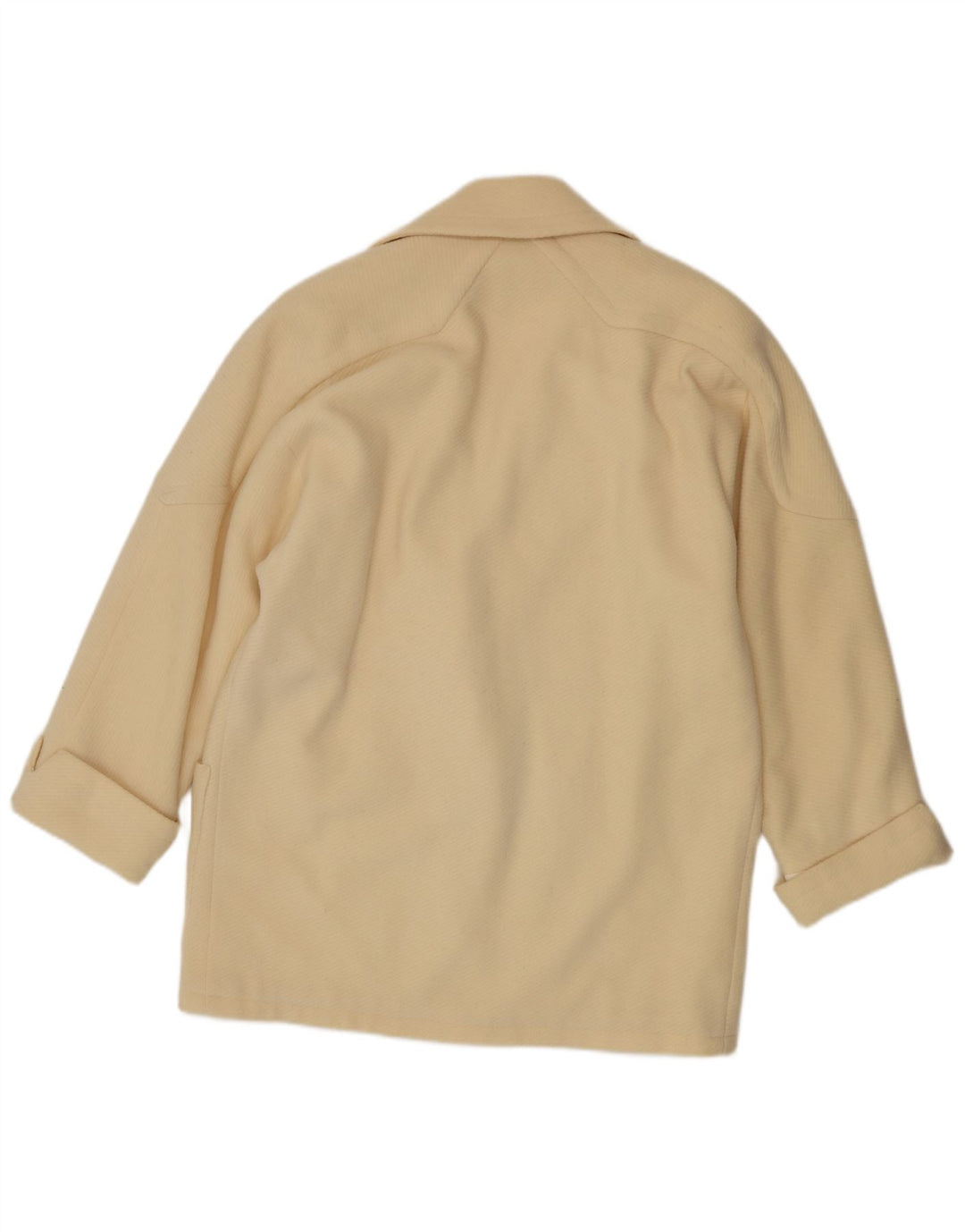 Vintage Womens 1 Button Blazer Jacket UK 18 XL Beige Wool