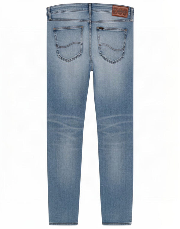 Lee Mens Malone Distressed Skinny Jeans W32 L32 Blue Cotton