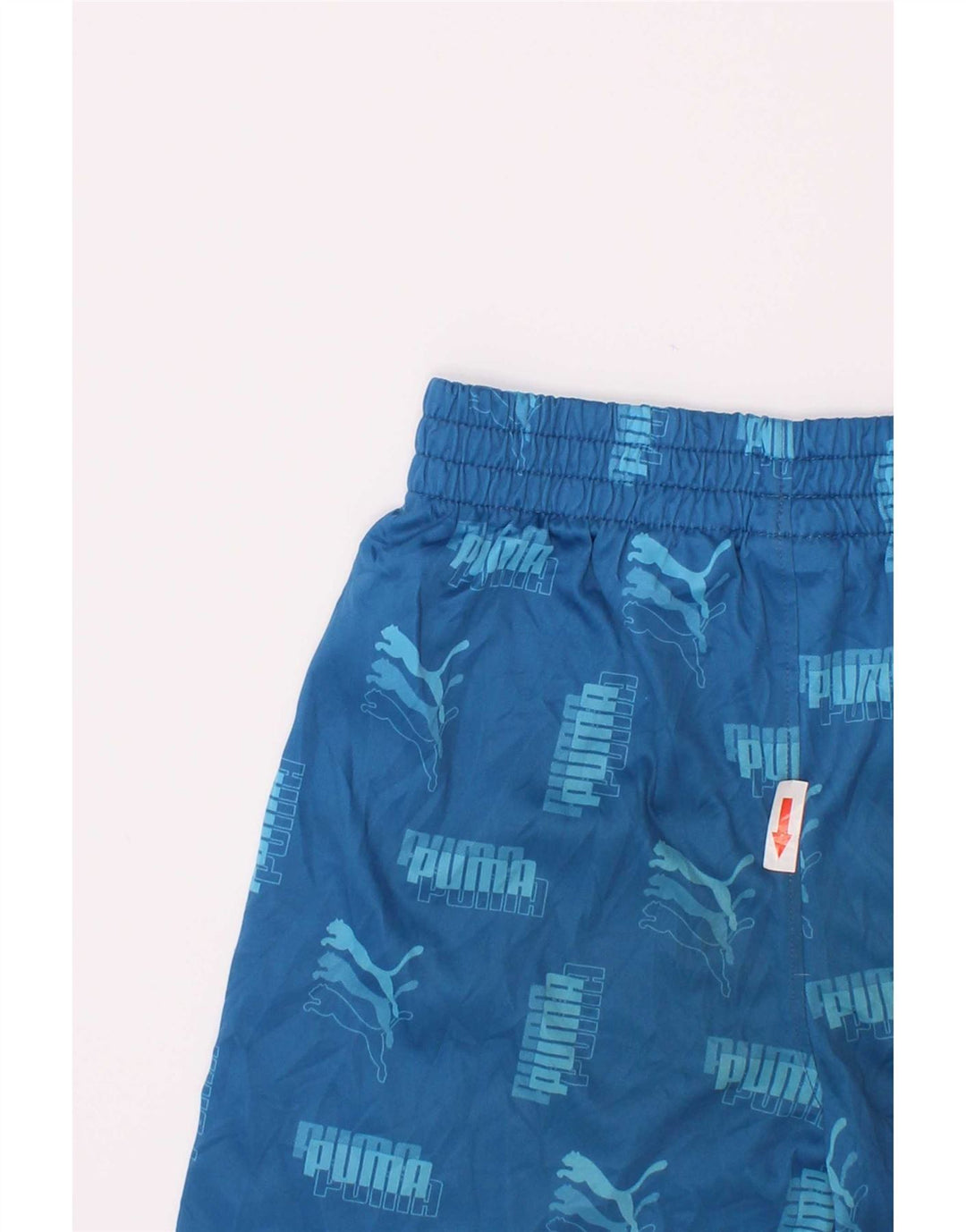 Puma Boys Graphic Sport Shorts 6-7 Years Blue Polyester