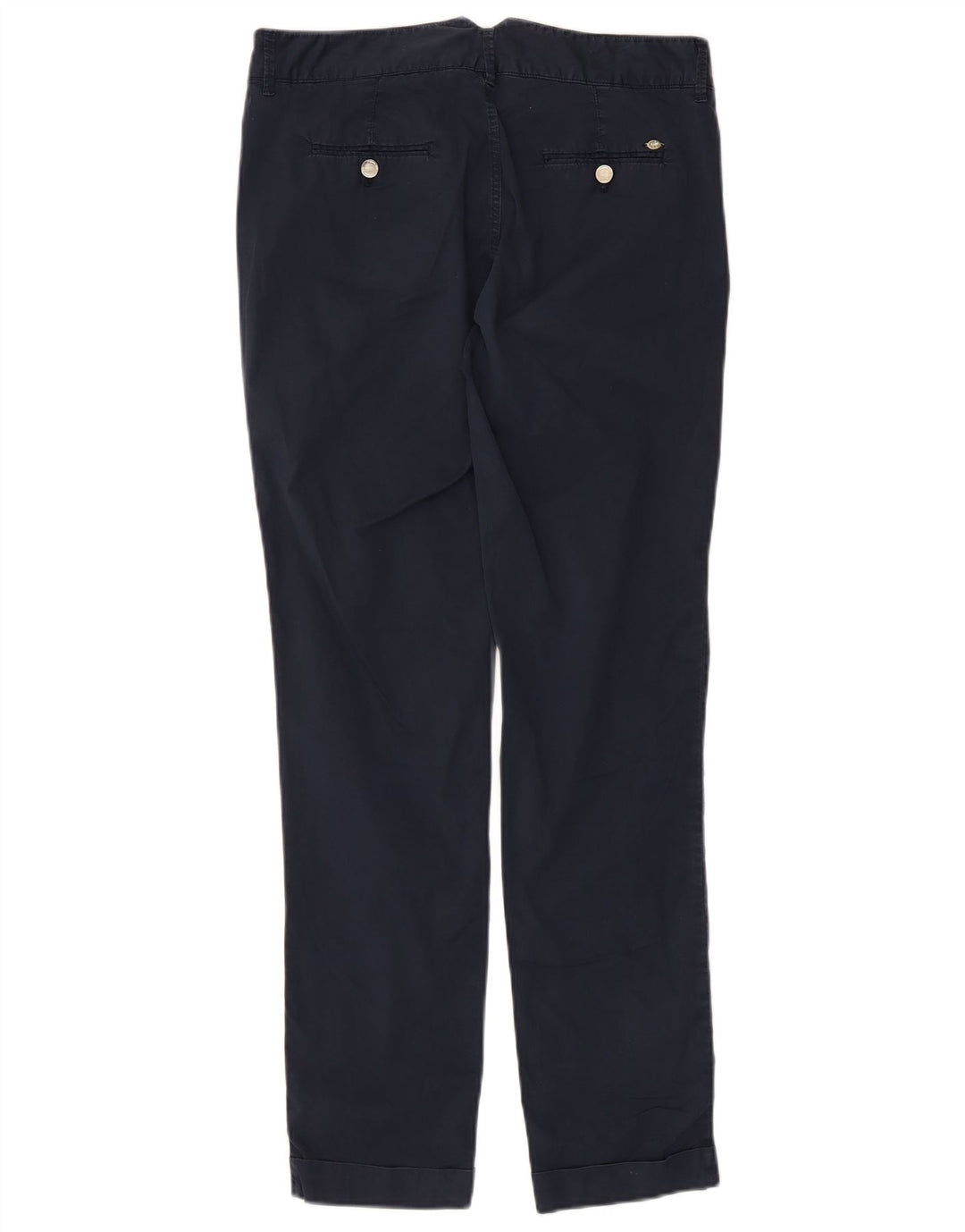 MASSIMO DUTTI Womens Casual Fit Slim Chino Trousers W32 L29 Navy Blue