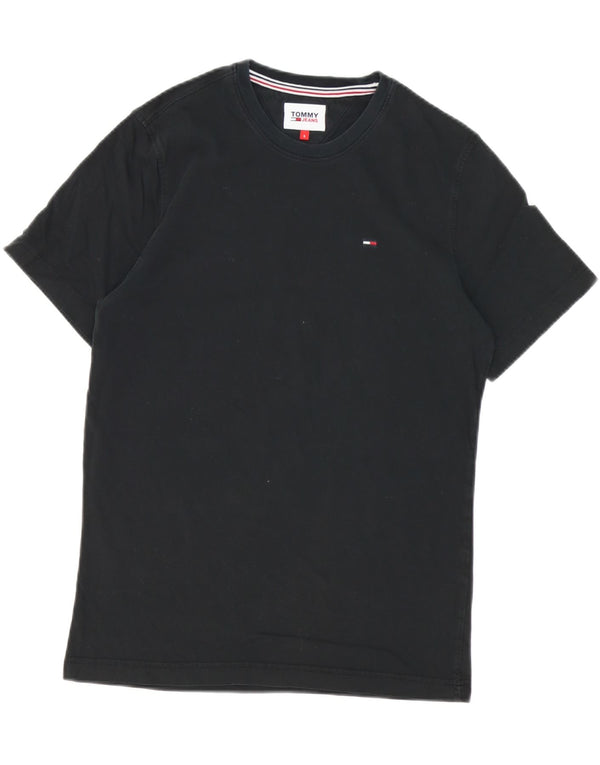 Tommy Hilfiger Mens T-Shirt Top Small Black Cotton