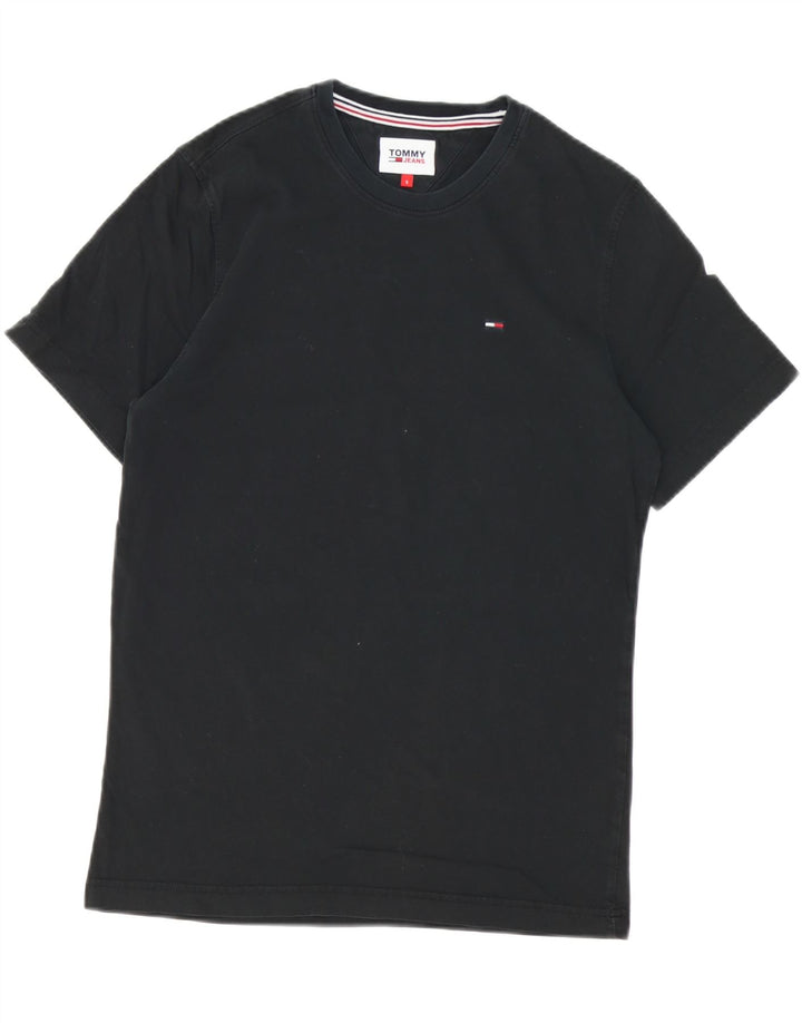 Tommy Hilfiger Mens T-Shirt Top Small Black Cotton