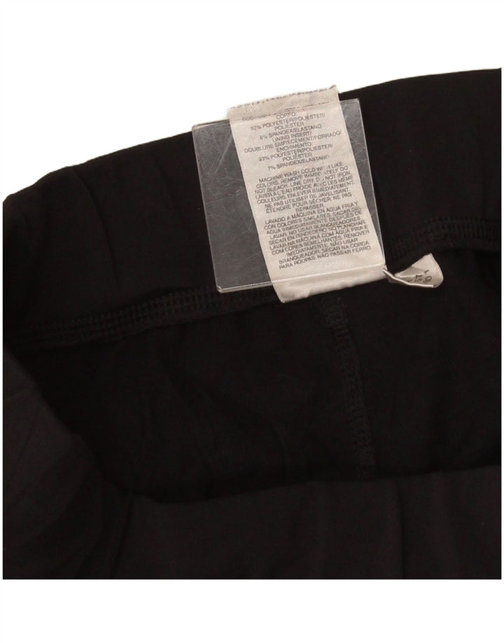 Adidas Womens Capri Leggings UK 14 Large Black Colourblock Polyester