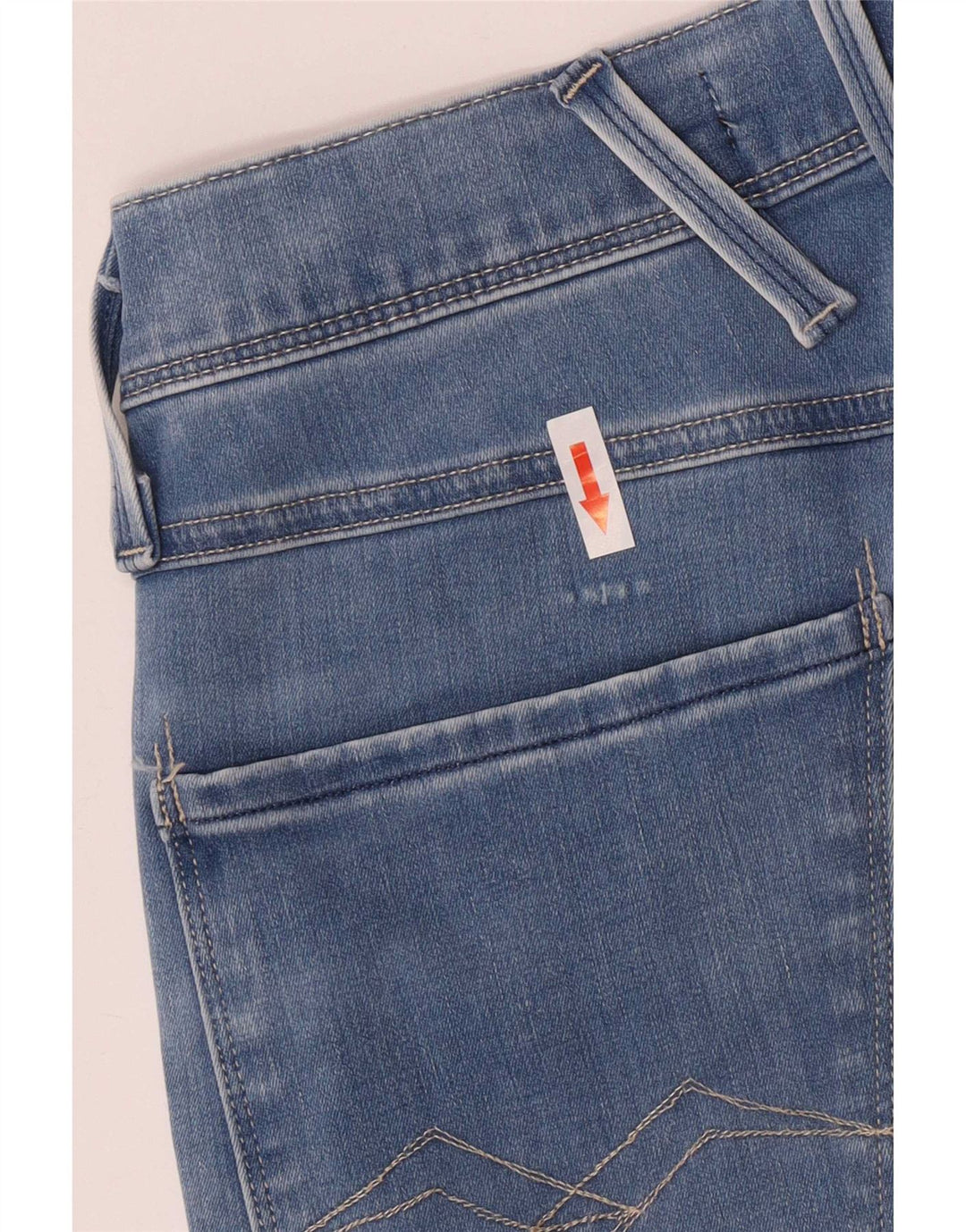 Replay Womens Slim Jeans W29 L32 Blue Cotton