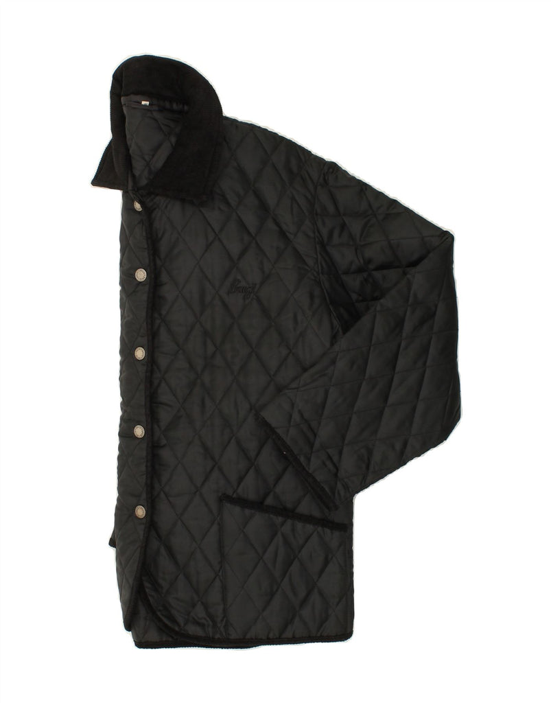 BRUGI Womens Quilted Jacket IT 46 Large Black Polyamide Vintage Brugi and Second-Hand Brugi from Messina Hembry 