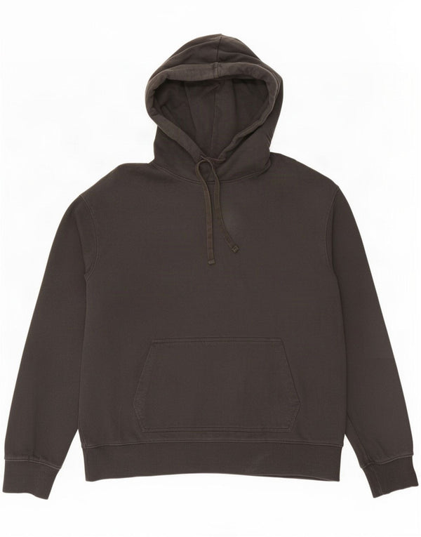 Zara Mens Hoodie Jumper XL Black Cotton