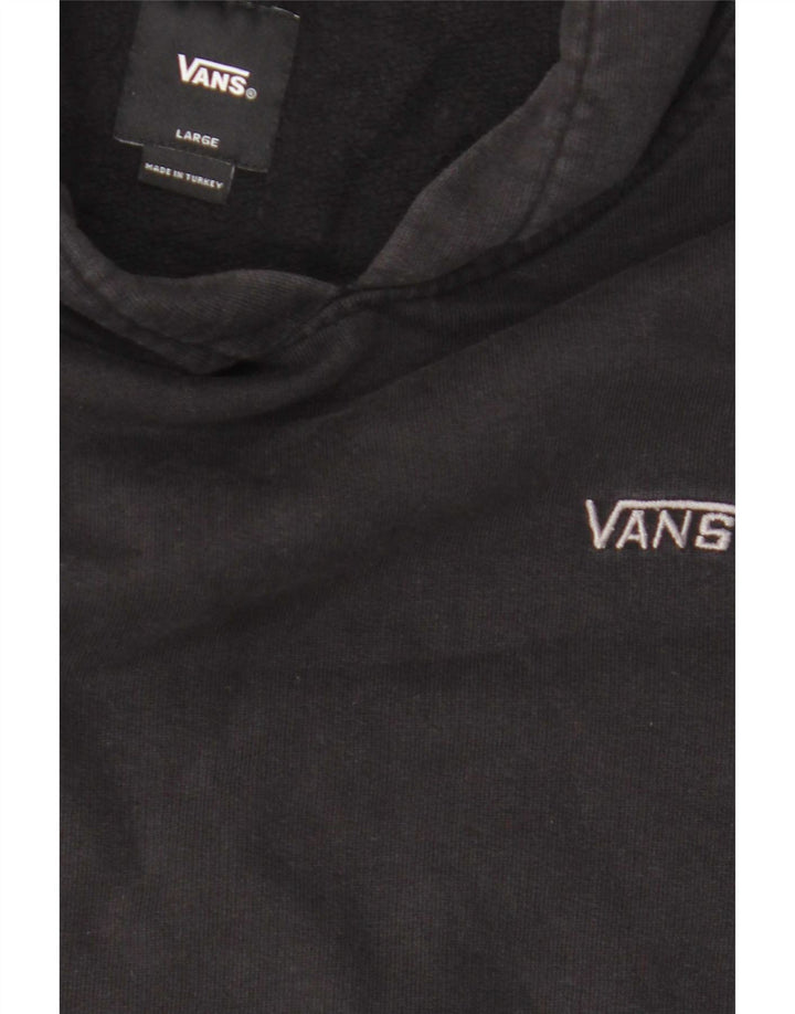 Vans Boys Graphic Hoodie Jumper 12-13 Years Large Black