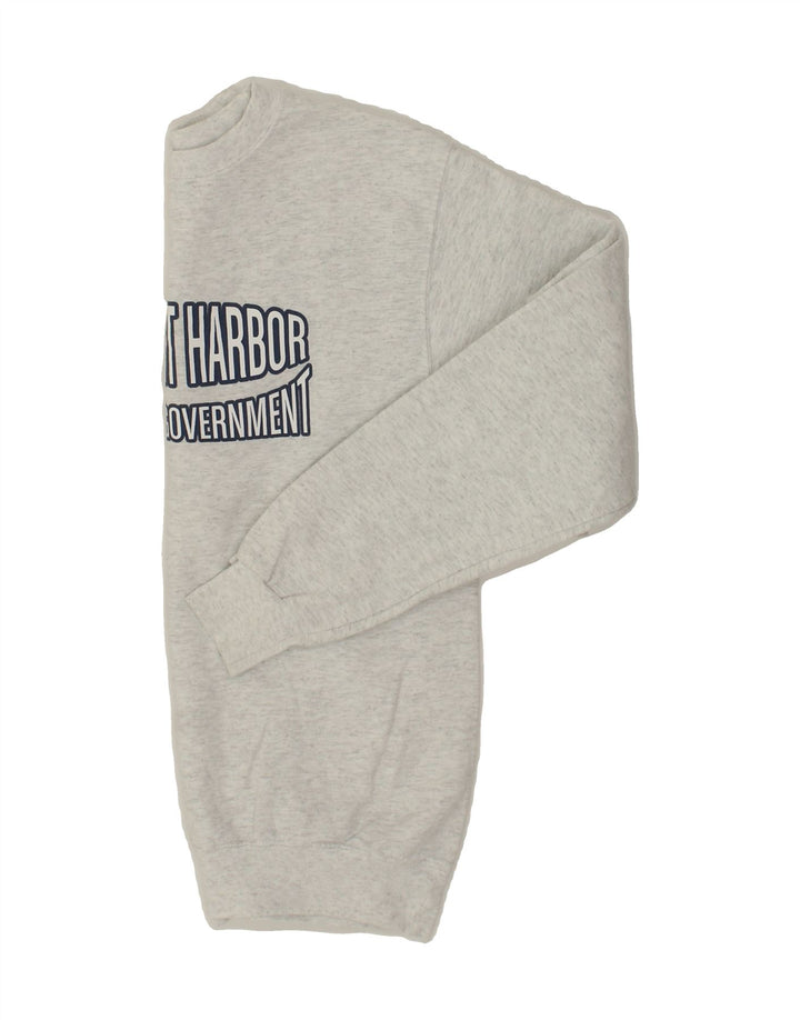 CHAMPION Mens Graphic Sweatshirt Jumper Small Grey Vintage Champion and Second-Hand Champion from Messina Hembry 