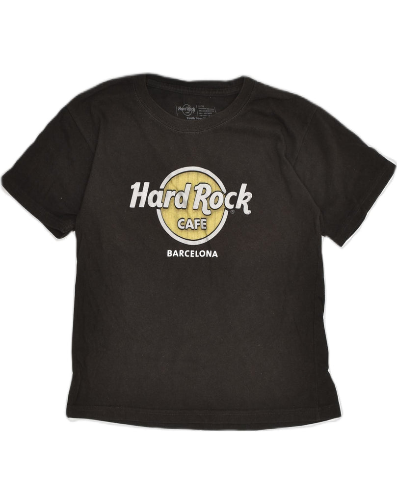 HARD ROCK CAFE Womens Barcelona Graphic T-Shirt Top UK 14 Large Black | Vintage Hard Rock Cafe | Thrift | Second-Hand Hard Rock Cafe | Used Clothing | Messina Hembry 