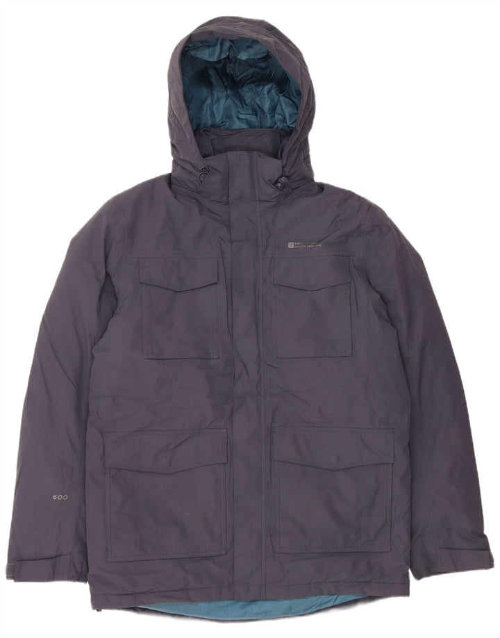MOUNTAIN WAREHOUSE Mens Hooded Padded Jacket UK 38 Medium Navy Blue