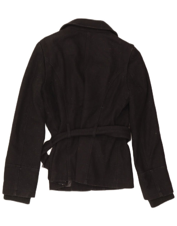 Zara Womens Utility Jacket UK 10 Small Black Polyester