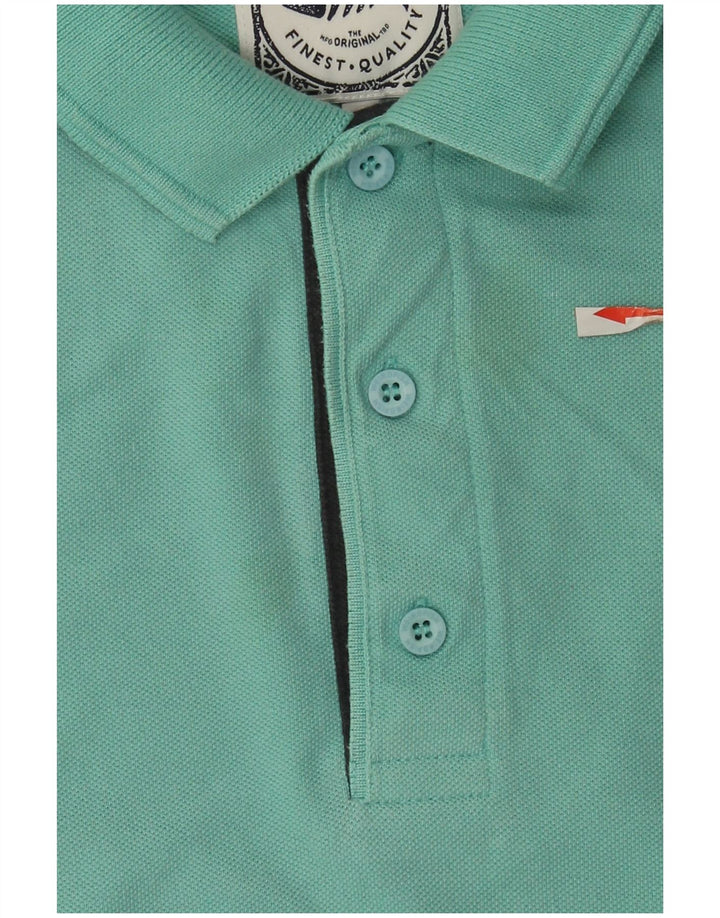 Weird Fish Mens Polo Shirt 4XL Turquoise Cotton