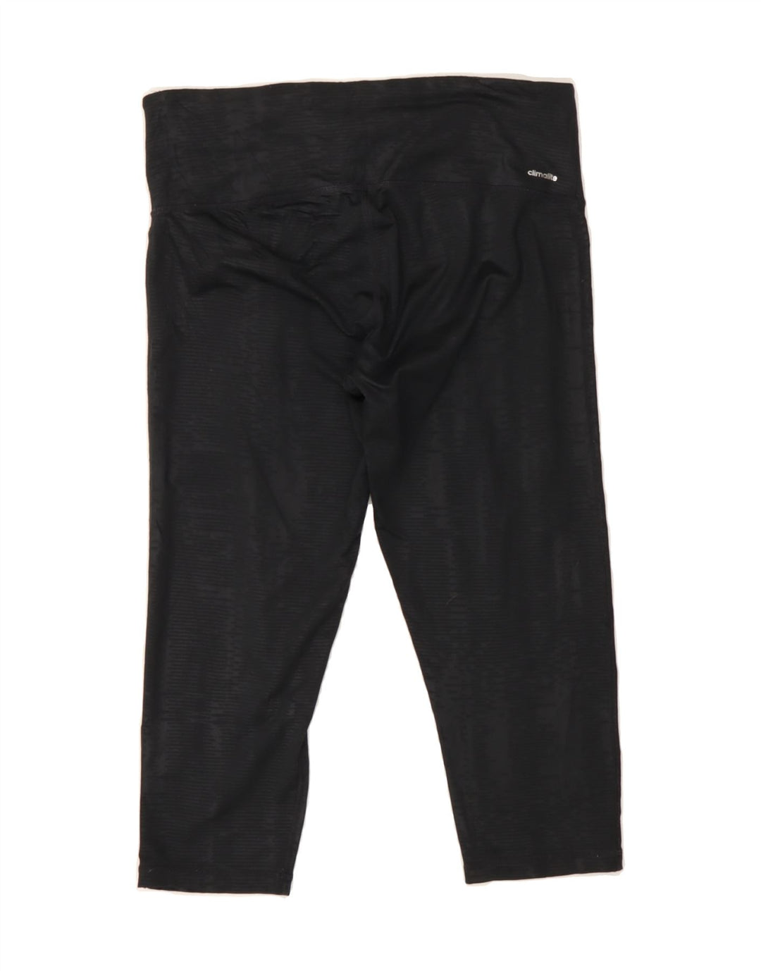 ADIDAS Womens Climalite Capri Leggings UK 12/14 Medium  Black Striped Vintage Adidas and Second-Hand Adidas from Messina Hembry 