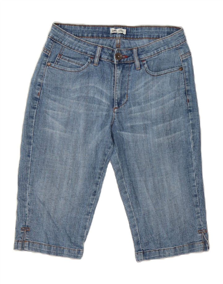 LEE Womens Low Waist Bermuda Denim Shorts US 6 Medium W30 Blue Cotton Vintage Lee and Second-Hand Lee from Messina Hembry 