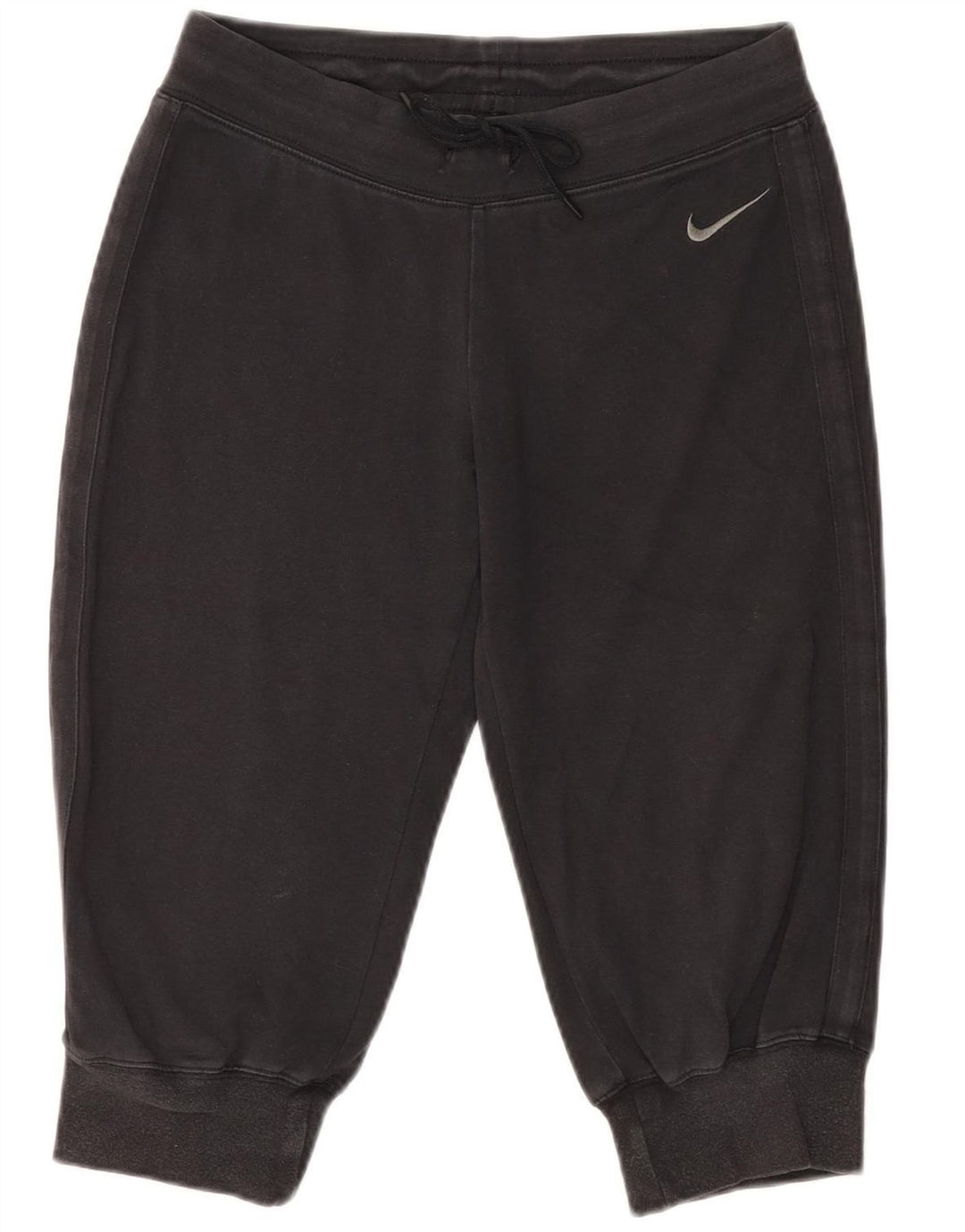 NIKE Womens Bermuda Sport Shorts UK 12 Medium  Black Cotton