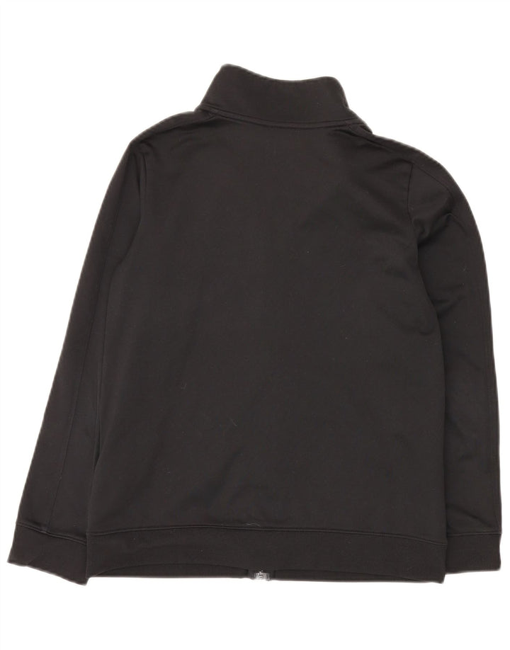 Under Armour Boys Tracksuit Top Jacket 11-12 Years Large Black Polyester