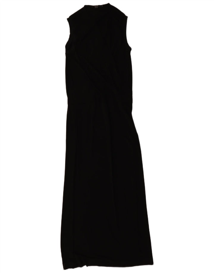 Seventy Womens Sleeveless Maxi Dress IT 46 Large Black Viscose