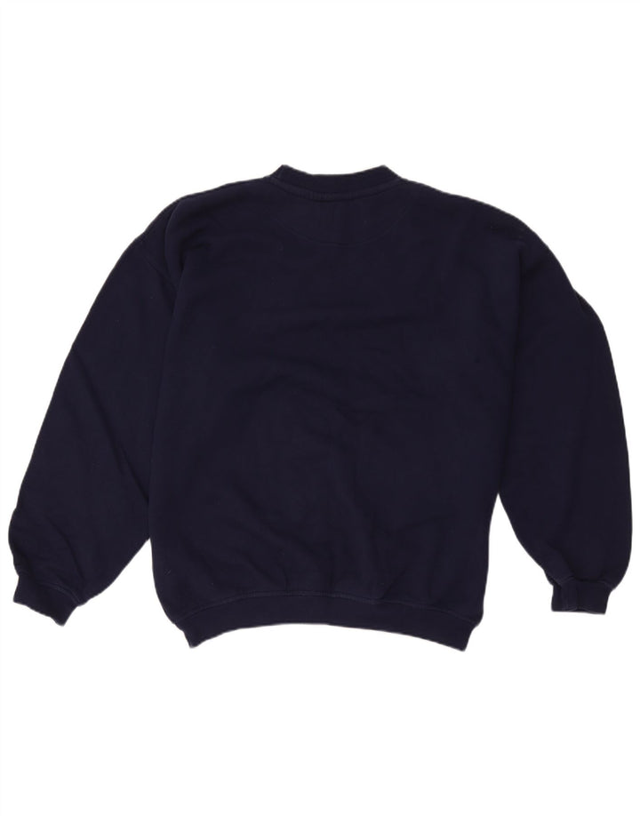 Lotto Mens Sweatshirt Jumper Medium Navy Blue Cotton
