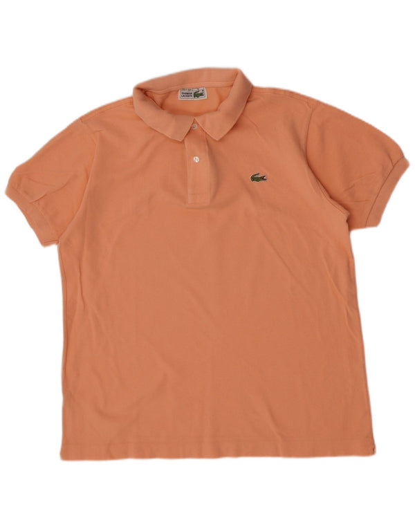 Lacoste Mens Polo Shirt Size 5 Large Orange Cotton