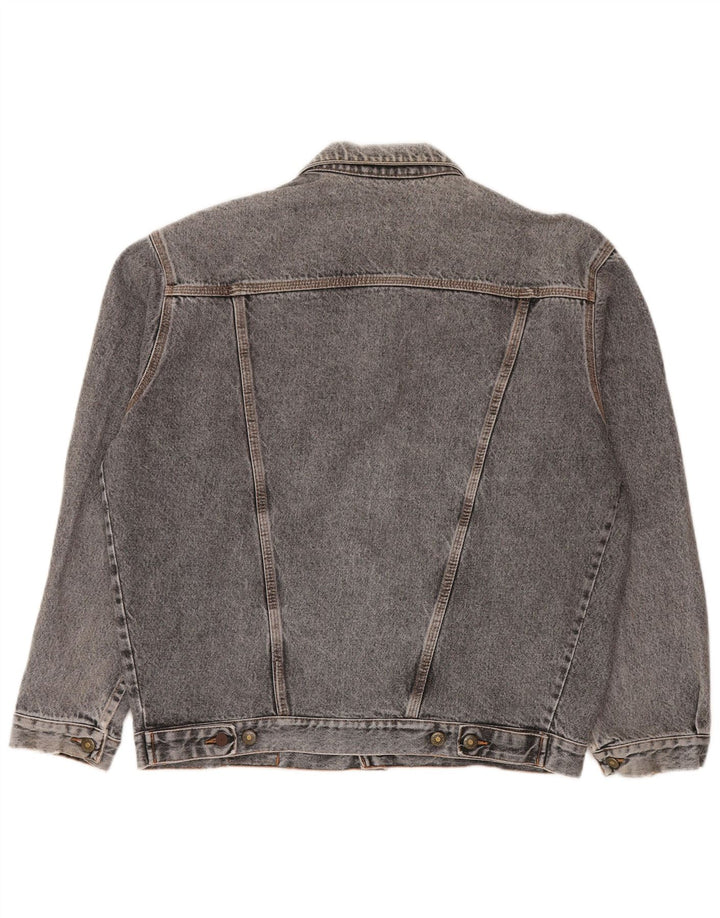 Vintage Mens Denim Jacket UK 42 XL Grey