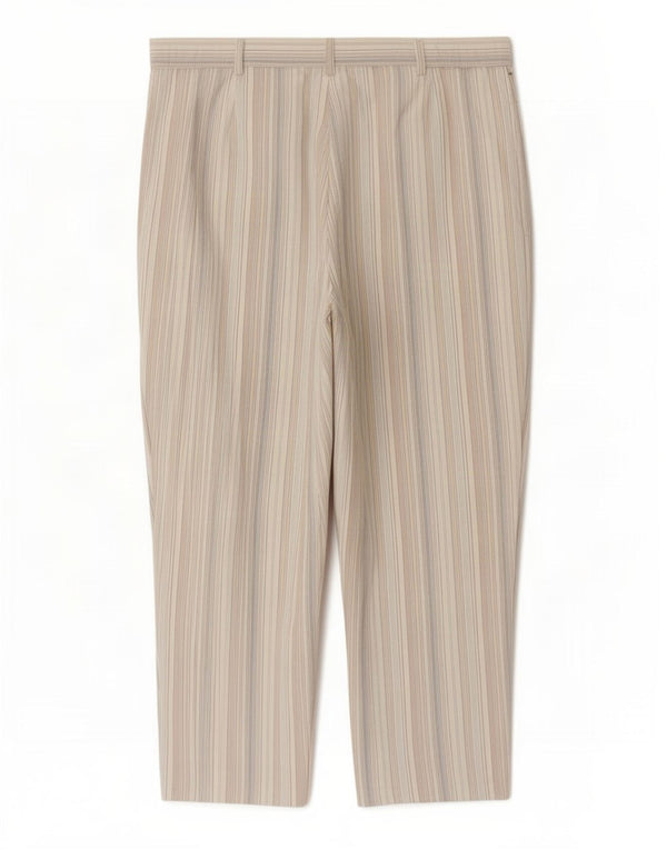 Marks & Spencer Womens Cropped Trousers UK 16 Large W34 L23 Multicoloured
