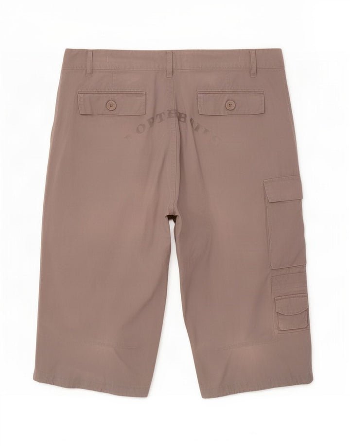 North Sails Mens Graphic Cargo Shorts Large W36 Grey Cotton
