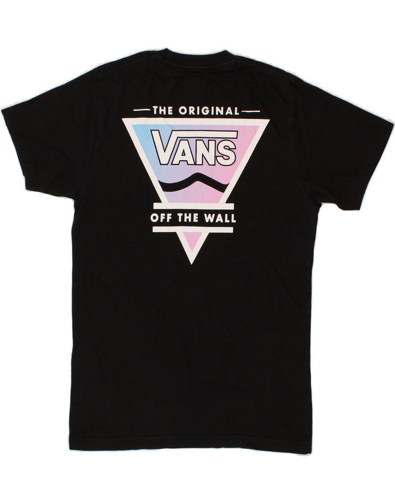 VANS Mens Classic Fit Graphic T-Shirt Top Small Black Cotton | Vintage Vans | Thrift | Second-Hand Vans | Used Clothing | Messina Hembry 