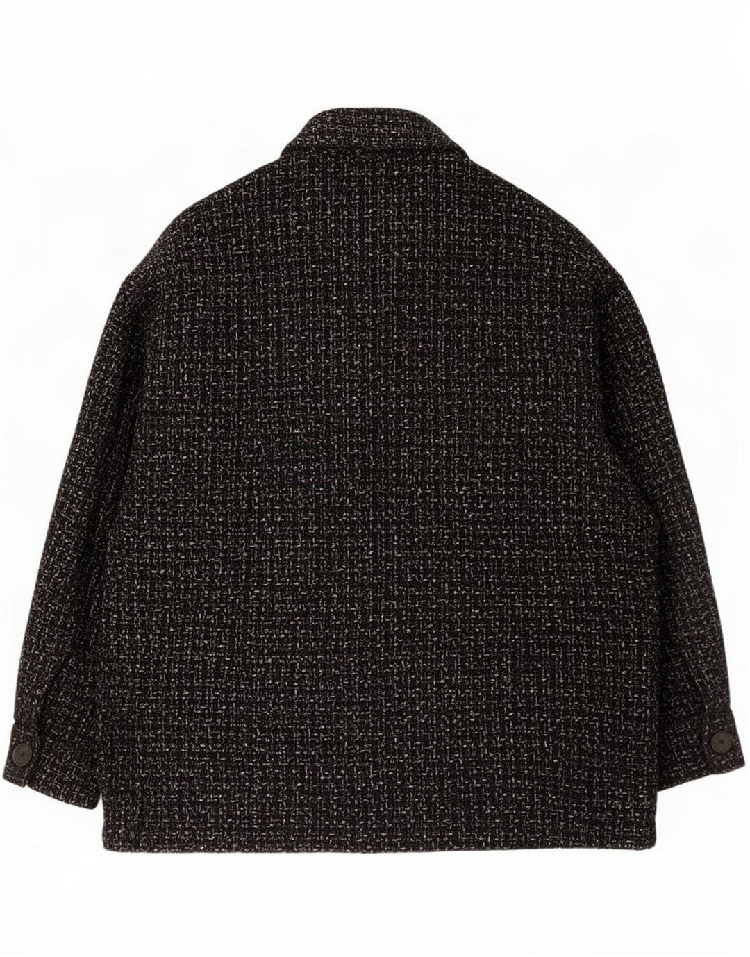 Zara Womens Oversized Utility Jacket UK 14 Medium Black Check Cotton