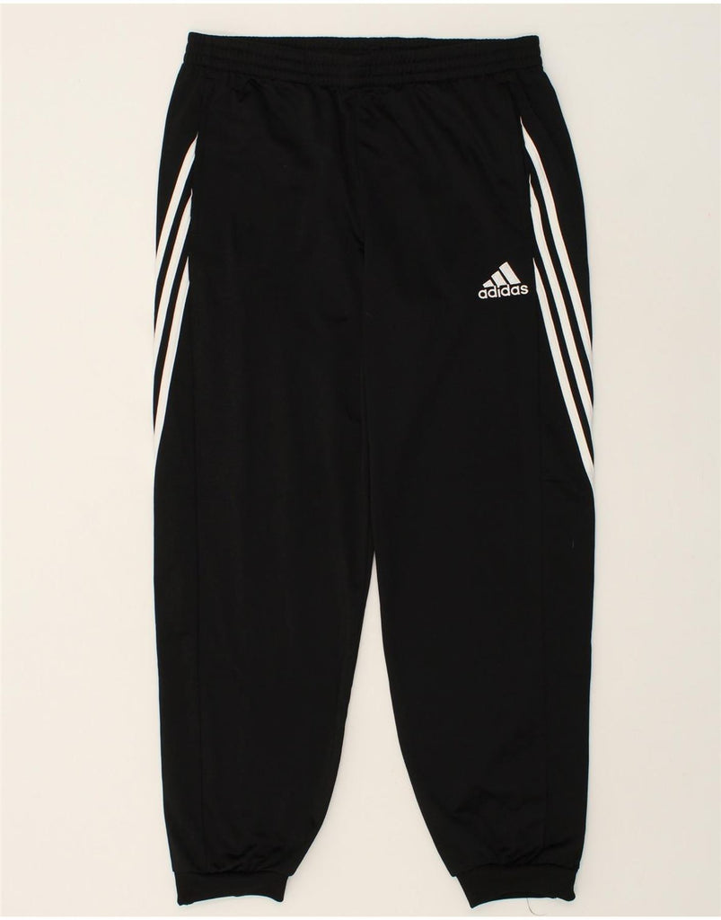 ADIDAS Mens Tracksuit Trousers Joggers Large Black Polyester Vintage Adidas and Second-Hand Adidas from Messina Hembry 