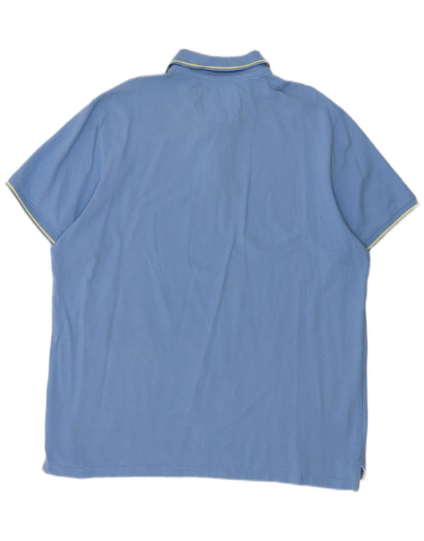 Crew Clothing Mens Polo Shirt 2XL Blue Cotton