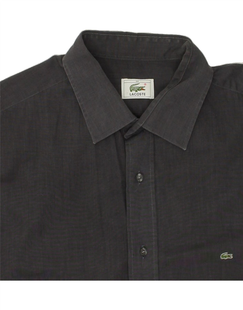 LACOSTE Mens Shirt Size 44 XL Grey Cotton | Vintage Lacoste | Thrift | Second-Hand Lacoste | Used Clothing | Messina Hembry 