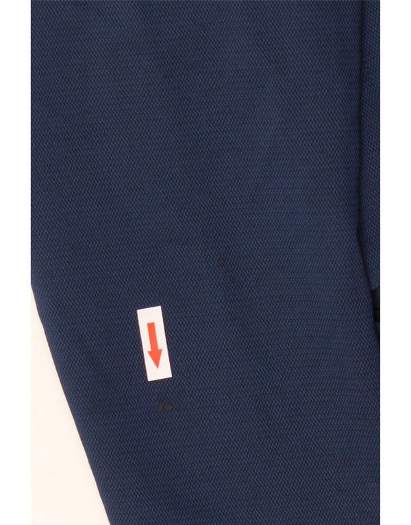 Zara Mens 2 Button Blazer Jacket EU 48 Medium Navy Blue Polyester
