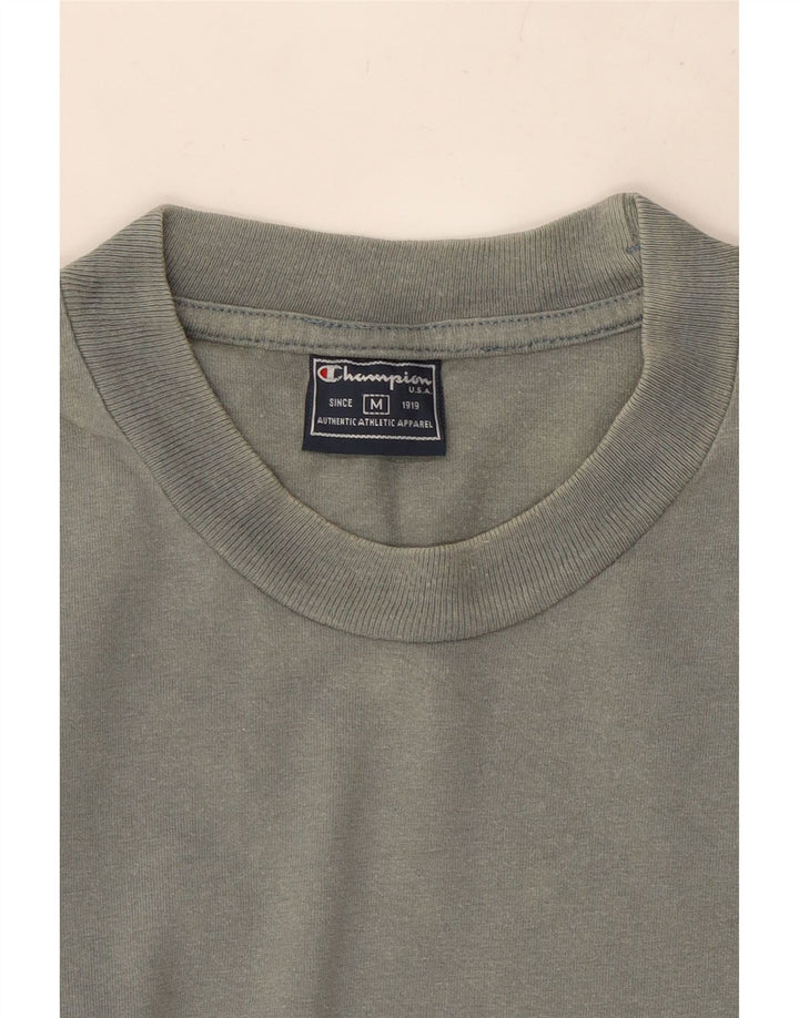 CHAMPION Mens T-Shirt Top Medium Blue Cotton