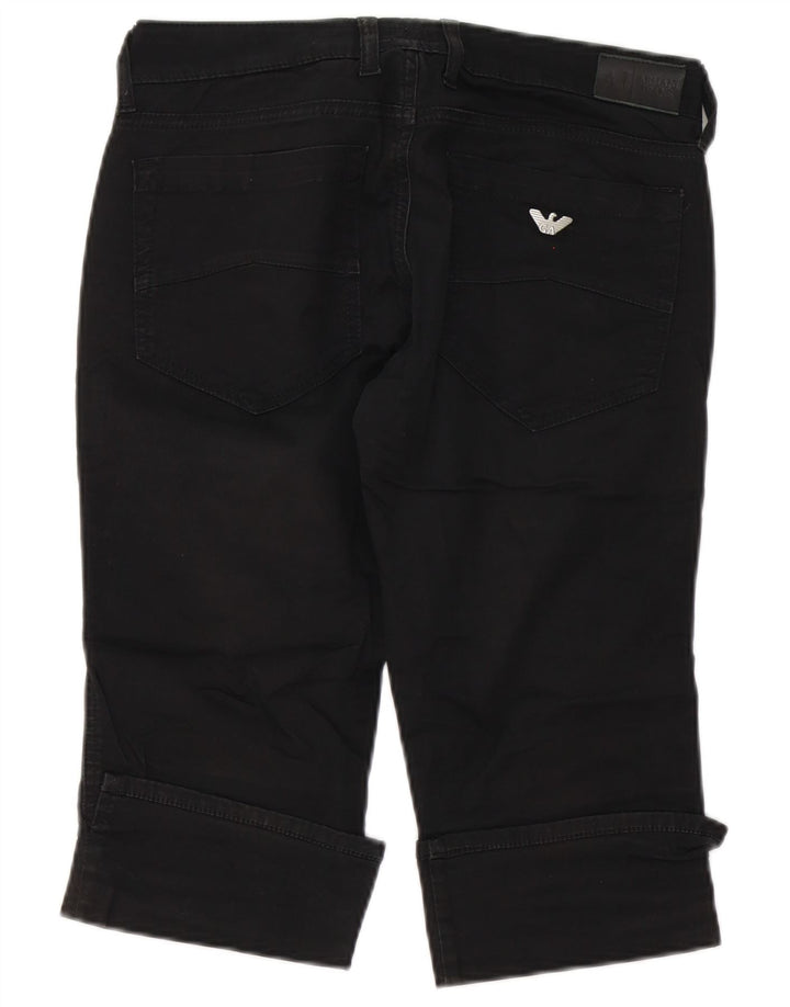 Armani Womens Capri Jeans W29 Medium Black Cotton