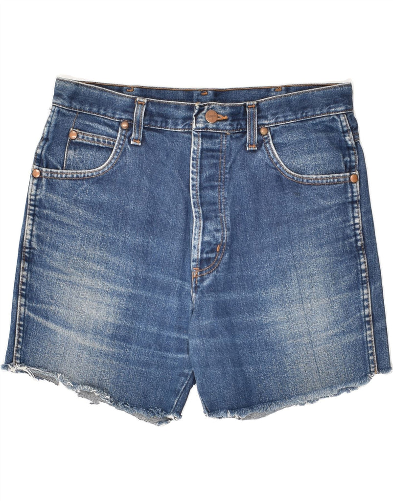 WRANGLER Mens Denim Shorts W32 Medium  Blue | Vintage Wrangler | Thrift | Second-Hand Wrangler | Used Clothing | Messina Hembry 
