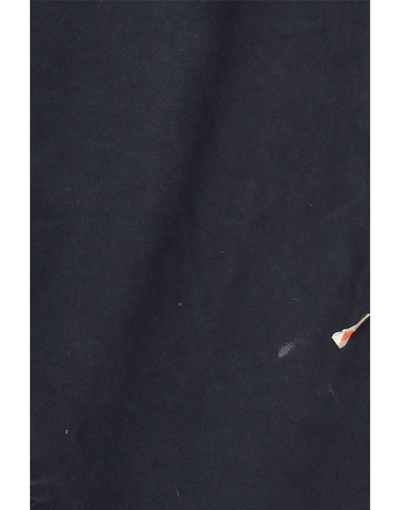 TRUSSARDI Mens Straight Casual Trousers W42 L29 Navy Blue Cotton Vintage Trussardi and Second-Hand Trussardi from Messina Hembry 