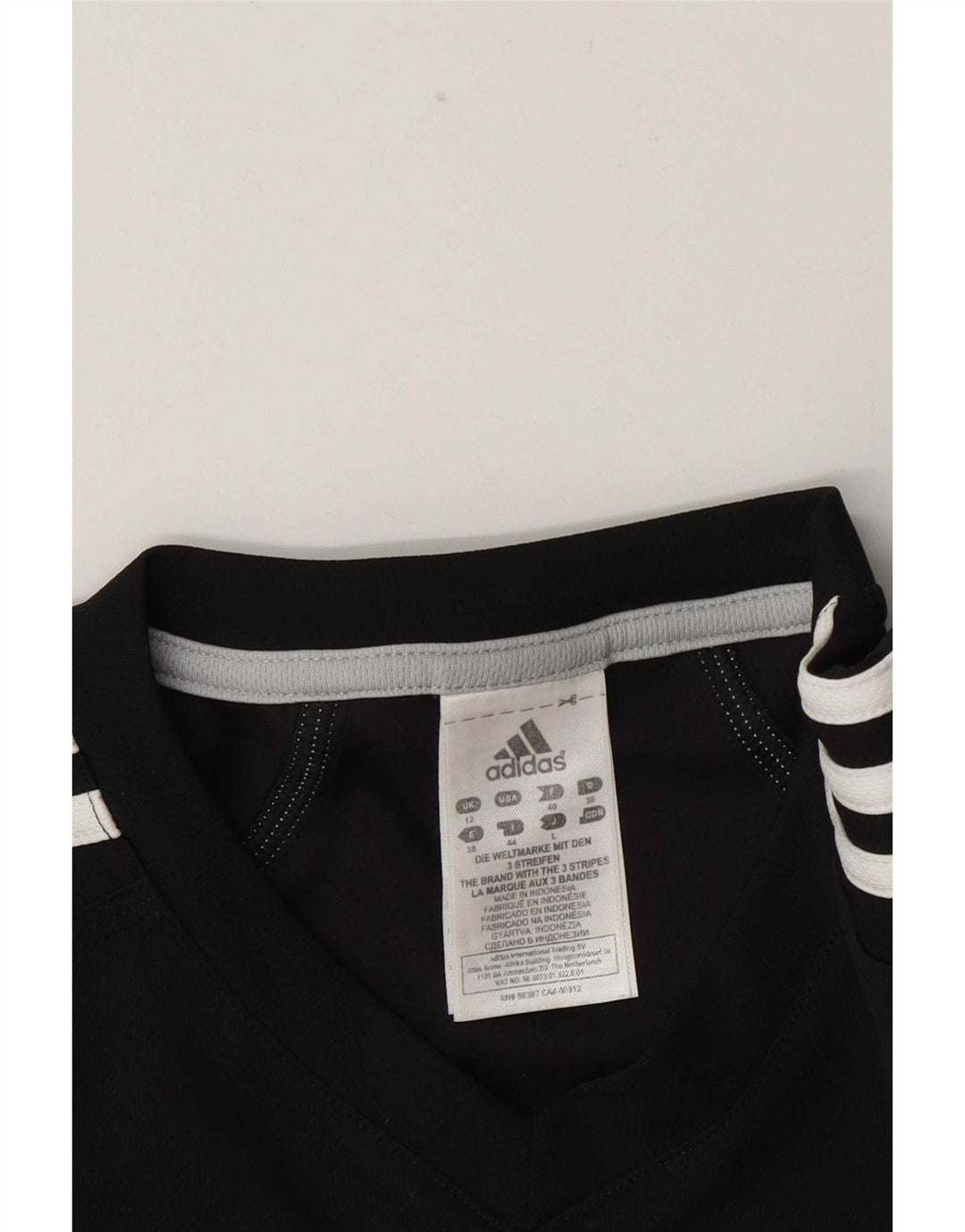 Adidas Womens Response Top Long Sleeve UK 12 Medium Black Polyester