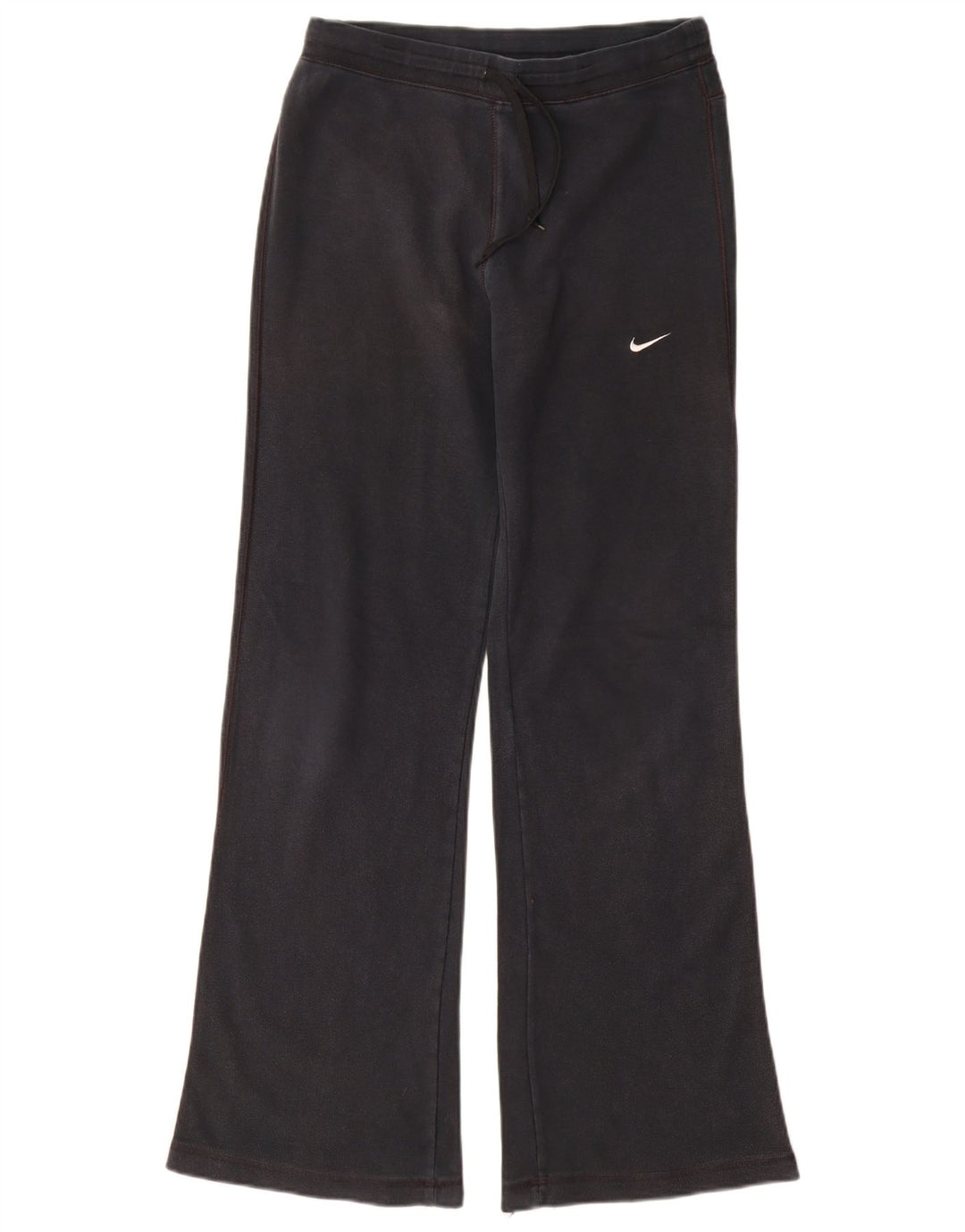 Nike Womens Tracksuit Trousers UK 10/12 Medium Navy Blue Cotton