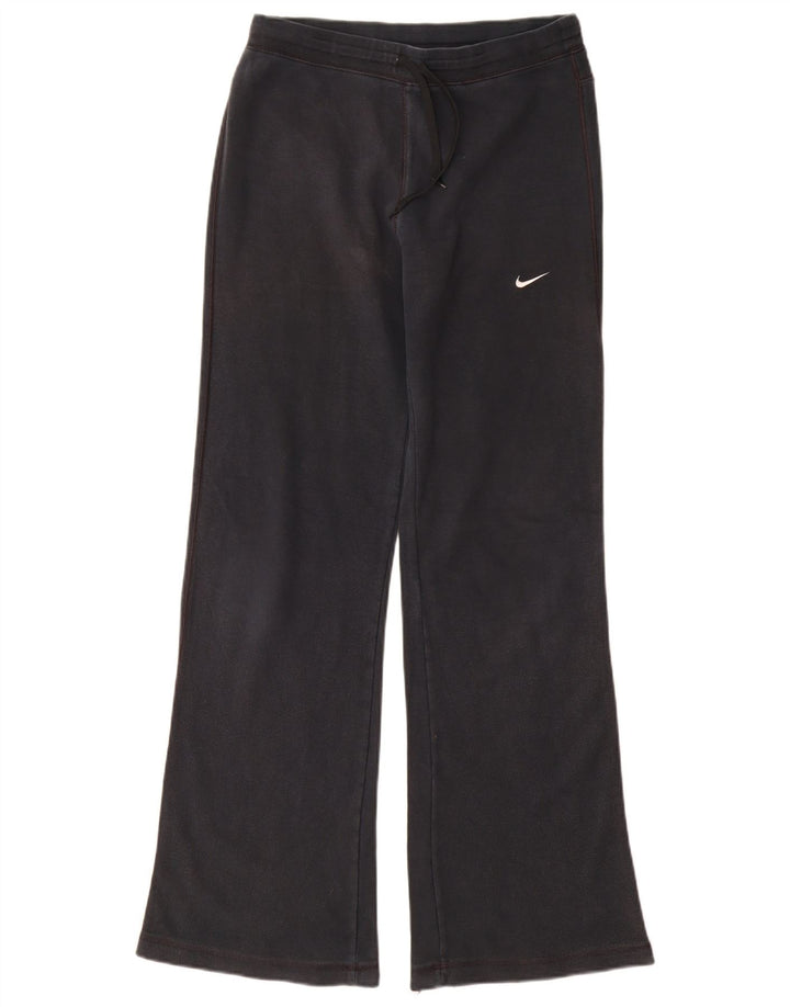 Nike Womens Tracksuit Trousers UK 10/12 Medium Navy Blue Cotton